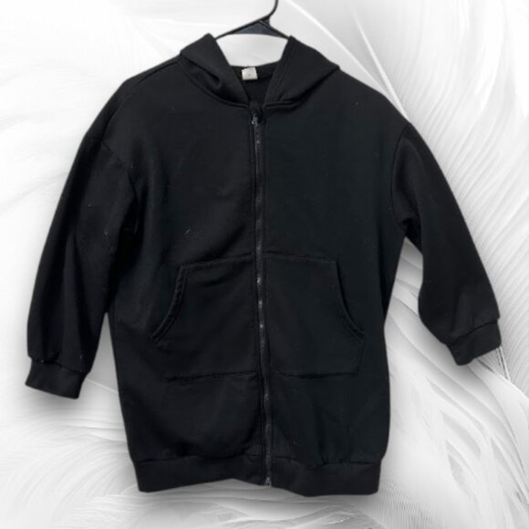 SHEIN Teen Black Zip-Up Hoodie for Kids Size 8–9 Y - Picture 1 of 5